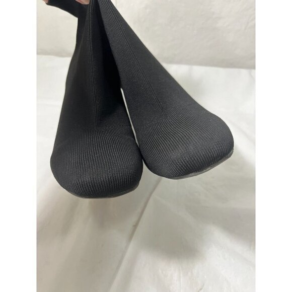 MIA Erika Fly Knit Booties Dress Boots Black - Picture 3 of 14